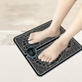 EMS Foot Massager Pad Mat Electric Massagers USB LCD Portable