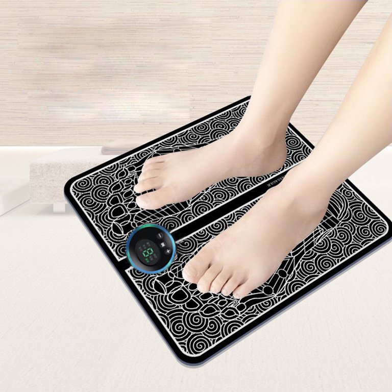 Electric Foot Massager Pad Muscle Stimulator LCD Mat TENS Pulse  Physiotherapy