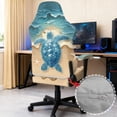 thumbnail image 3 of TSOVTHRID Sea Turtle Beach Starfish Print 4 Pcs Gaming Chair Covers Cat Scratch Proof Rotating Gaming Chair Protector with Armrest Slipcovers Soft Office Desk Chair Cover, 3 of 7