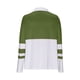 thumbnail image 5 of HongQid Women's Long Sleeve Shirts Color Block Zipper Lapel Tops Tunics Casual Fall Ladies Tees, 5 of 6