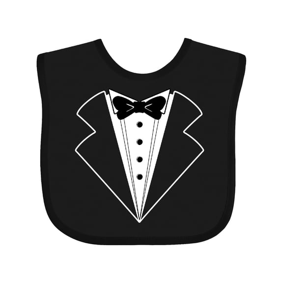 Inktastic Tuxedo with Bow Tie Boys or Girls Baby Bib