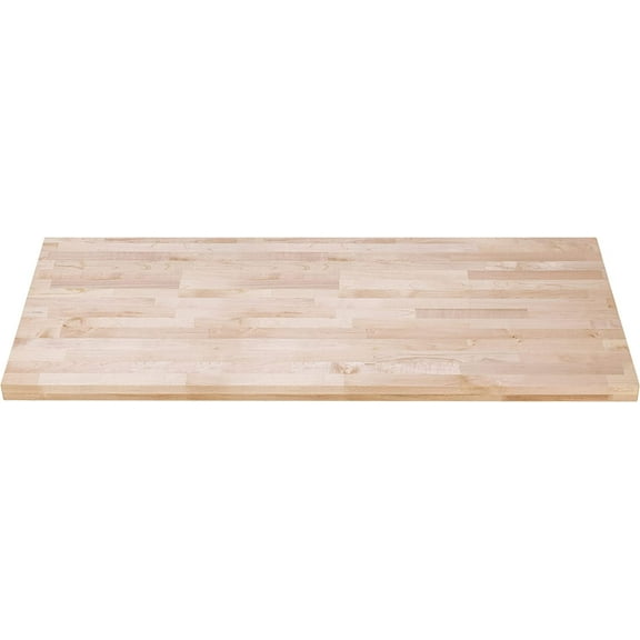 DuraSteel Butcher Block Work Bench Top - 24 x 48 x 1.5 In. Multi-Purpose Maple Slab for Coffee Table, Office Desk, Cutting Board, Bar Table - Natural Finish Table Top and Compatible Base Leg Units
