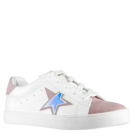 

KIDPIK Girls Star Color Block Low Top Sneaker Size: 7 Toddler - 6 Youth