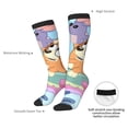 thumbnail image 4 of Masiiu Bluey Print Adult Crew socks, Comfortable Novelty Colorful Patterned, Breathable, Stylish Colorblock for Men Women, 4 of 6