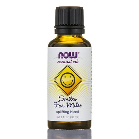 NOW Essential Oils - Smiles For Miles Uplifting Oil Blend - 1 fl. oz (30 ml) by