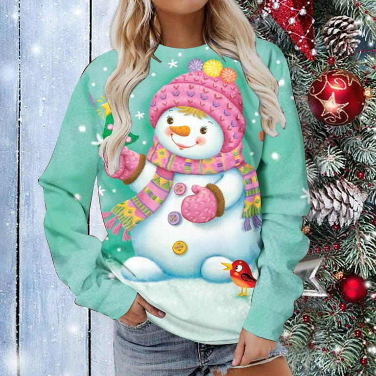 Cute womens sales christmas shirts