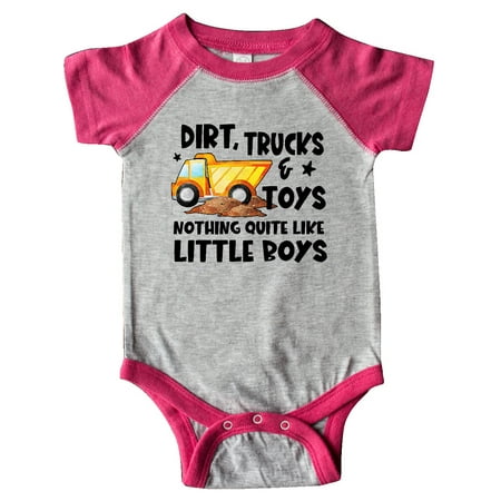 

Inktastic Dirt Trucks and Toys Nothing Quite Like Little Boys Gift Baby Boy Bodysuit