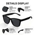 thumbnail image 5 of AOMASTE Polarized Sunglasses for Women Classic Style Retro Frame Sun Glasses with UV400 Protection for Driving, 5 of 7