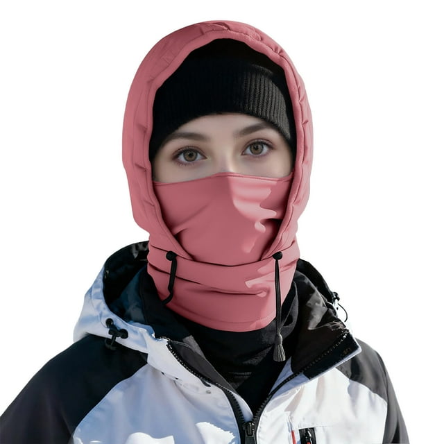 RXMEKW Three-In-One Thick Velvet Hat, Unisex Outdoor Cycling Skiing Sunshade and Cold Protection