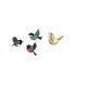 thumbnail image 5 of Pájaro para colgar en la pared,Arte de pared de pájaros de madera Decoración de pared de pájaros voladores de madera,Figura de pájaros,Figura de pájaro dorado,decoración del, 5 of 8