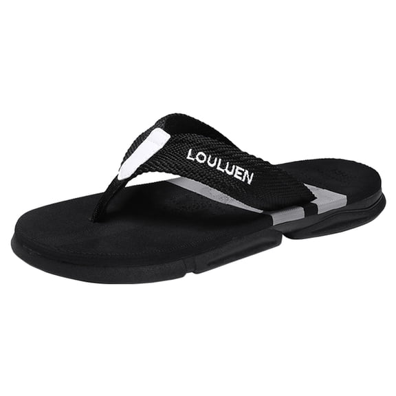 Guttear Men's Beach Flip Flop, Soft Cushion Footbed, Water Friendly
