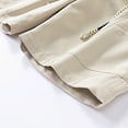 thumbnail image 3 of Yaoyar Mens Loose Sporty Shorts Casual Summer Beach Shorts Elastic Waist Drawstring Cargo Pants with Multiple Pockets, 3 of 8