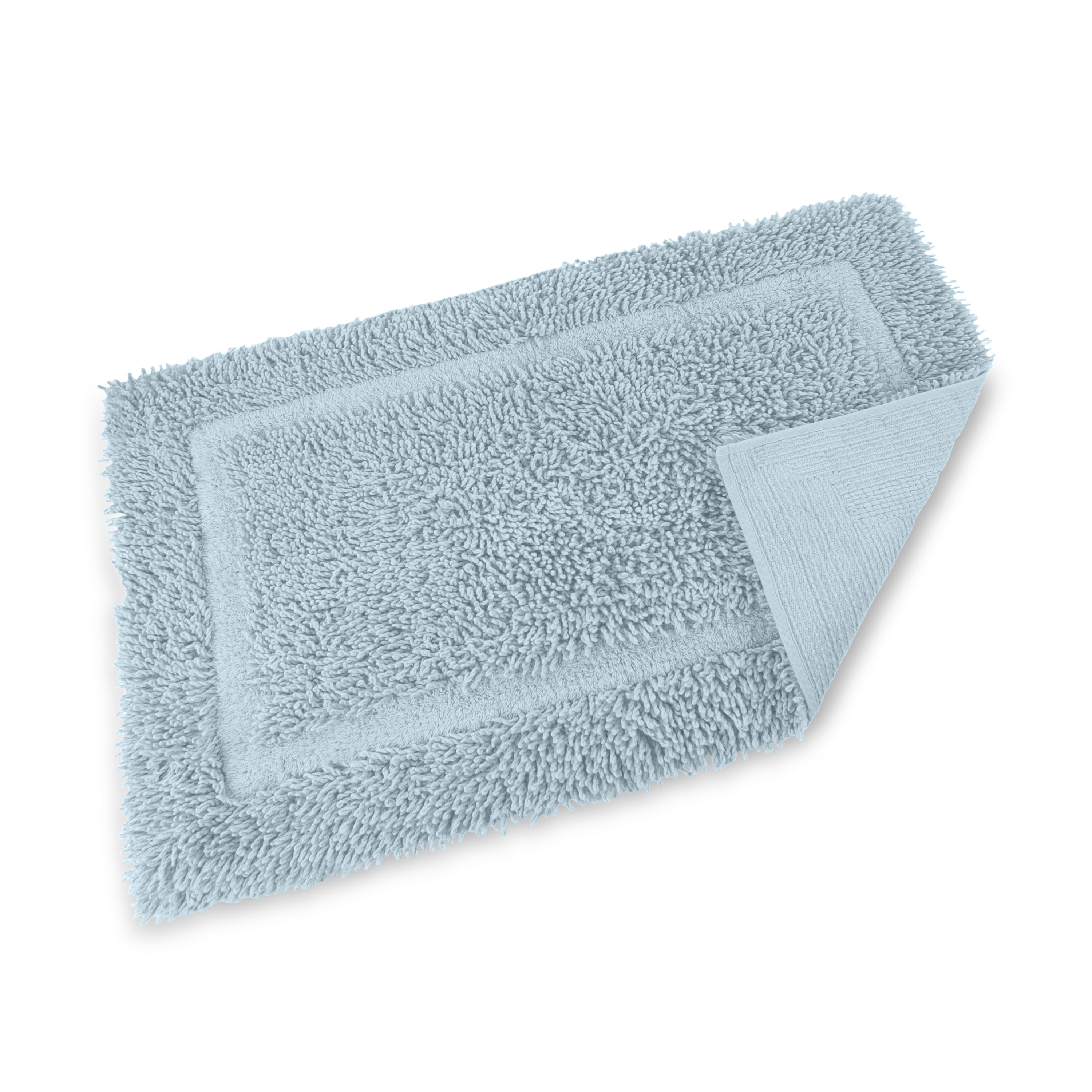 Martex Cotton Bath Rug | Ringspun Soft & Absorbent Non-Slip Quick-Dry Bathroom Mat | Soft Blue