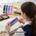 thumbnail image 2 of Lttoisl Agiufgs Multi-Function Ruler with Built-in Calculator & Protractor – All-in-One Math & Geometry Tool with Magnifying Lens – 5.24 Inch Straight Ruler for Students & Office Professionals, 2 of 8