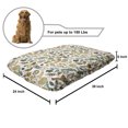 thumbnail image 2 of Leaves Pet Bed, Birds Dragonflies and Keys in Foliage Themed Image on Bullseye Heart Background, Chew Resistant Pad for Dogs and Cats Cushion with Removable Cover, 24" x 39", Multicolor, by Ambesonne, 2 of 4