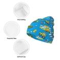 thumbnail image 3 of Lsque Cute Car Cartoon Pattern Knitted Beanie, Unisex Winter Hat, Knit Hat Winter Beanies Thick Fisherman Beanies Cuffed Plain Skull Caps, 3 of 6