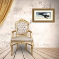 thumbnail image 3 of Koson, Ohara 18x10 Gold Ornate Wood Framed with Double Matting Museum Art Print Titled - Crows at full moon, 3 of 4