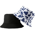 thumbnail image 3 of CoCopeaunts Cow Bucket Hat for Men Outdoor Sports Leisure Cotton Bucket Cap for Women Sun Protection Double Sided Wear Basin Hat, 3 of 8