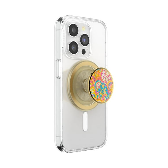 Phone Grip PopSockets para iPhone MagSafe con soporte, color dorado