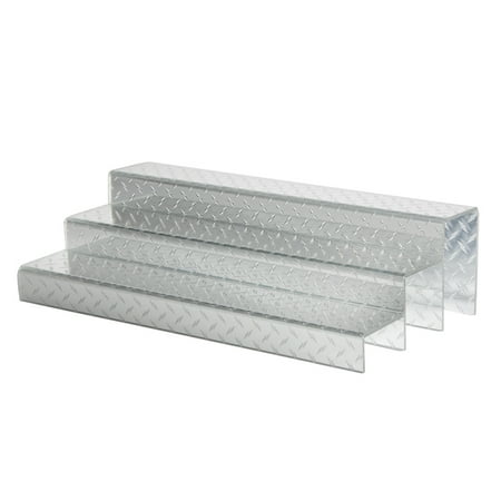 24 Inch 3 Tier Liquor Bottle Shelf Diamond Plate Design 24 Inch 3 Tier Liquor Bottle Shelf Diamond Plate Design