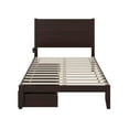 thumbnail image 5 of AFI NoHo 14" Full Wood Platform Bed Frame with Set of 2 Storage Drawers, Espresso, 5 of 8