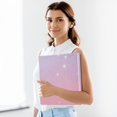 thumbnail image 5 of Haosy 2 Pack Hardcover 3 Ring Binder 1.5 Inch Ring Decorative Binder Organizer for Home School Office, Purple Pink Star Sky, 5 of 10
