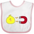 thumbnail image 3 of Inktastic Chick Magnet Boys or Girls Baby Bib, 3 of 4