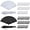 Black, White, variant on 80 Pcs Wedding Folding Hand Fans Bulk Silk Fabric Chinese Handheld Foldable Clack Fans with Plastic Ribs for Party, Wedding Gifts, Line Dancing, Home Decorative (Black)