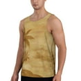 thumbnail image 2 of Easygdp Retro Palm Tree Men's Tank Top, Sleeveless Muscle T Shirts, Breathable, Quick-Dry, Loose for Gym, Running, Fitness - Medium, 2 of 9