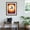 Brown Frame, variant on Art.com Graphic Pool V Stretched Canvas Print Wall Art by Jennifer Goldberger, 12" x 16"
