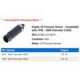 thumbnail image 2 of Engine Oil Pressure Sensor - Compatible with 1998 - 2000 Chevy C3500 1999, 2 of 2