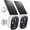 White 2 Pack Solar Cam, variant on Cameras Outdoor Indoor, WiFi Camera for , AI Motion Detection, Color Night Vision, IP66 Weatherproof, 2-Way Talk, Siren , SD/Cloud Storage