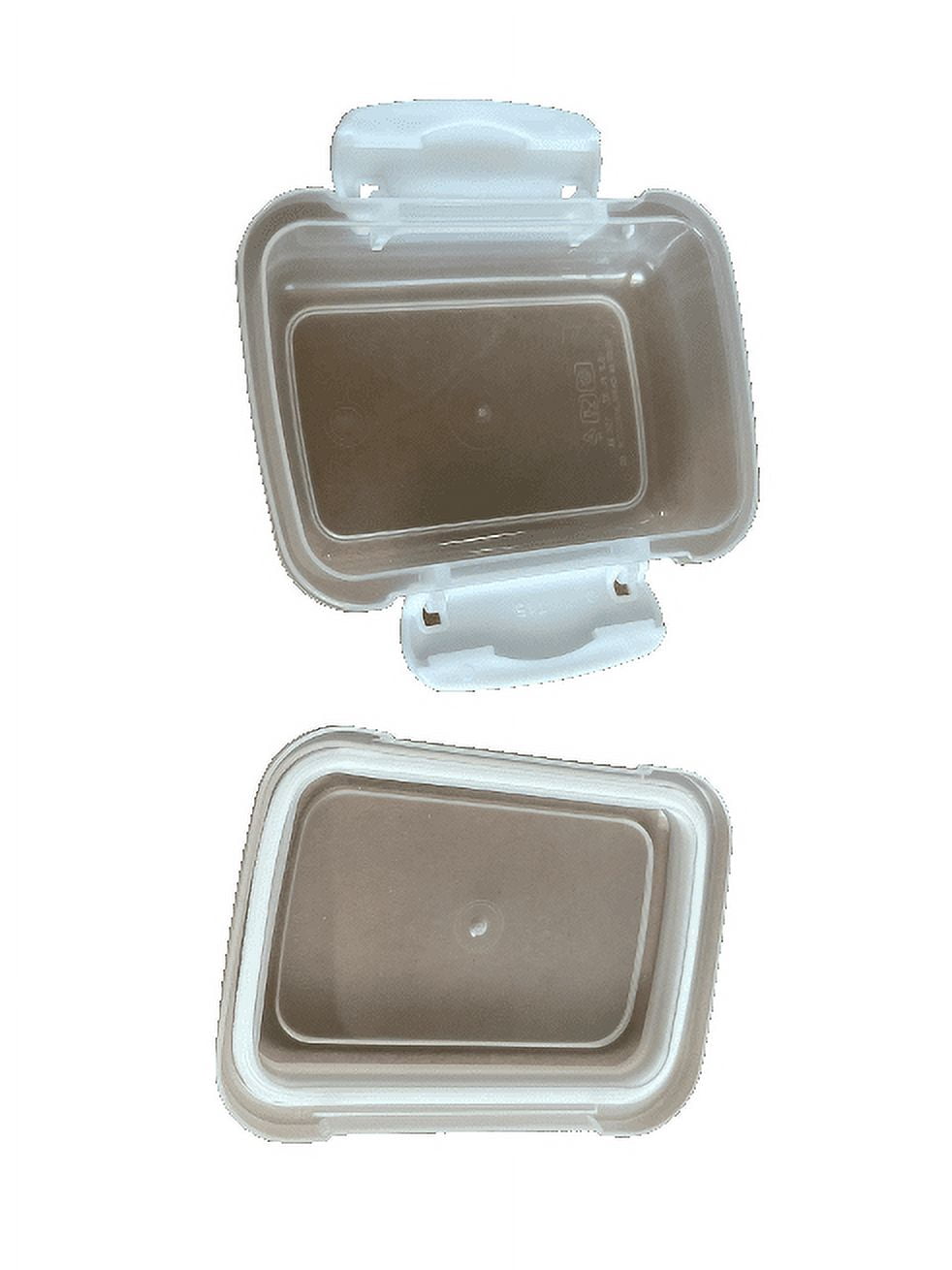 Lock-Top Snack Containers with Snap Latch Lids, 3 pack (Blue)