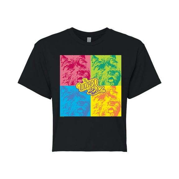The Wizard of Oz - Toto - Juniors Cropped Cotton Blend T-Shirt