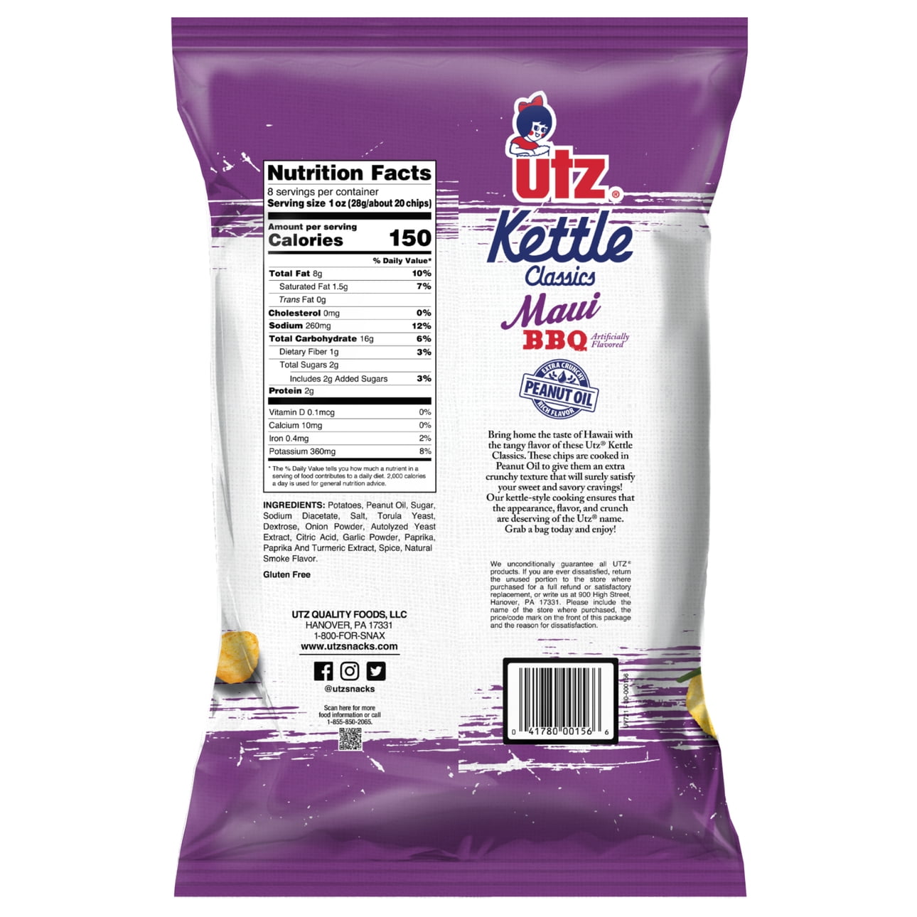 utz maui bbq kettle chips