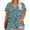 Blue 4, variant on FAHXNVB Loose Fit T-Shirts for Women Plus Size Floral Print V-Neck Short Sleeve Breathable Tees Tops Fashion Casual Comfy Shirts,XXXXL,Blue 2