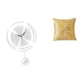 thumbnail image 1 of Elegante reloj de pared de acrílico y funda de cojín para el hogar, la oficina, la habitación, la casa de campo, , el dormitorio, el coche,, 1 of 8