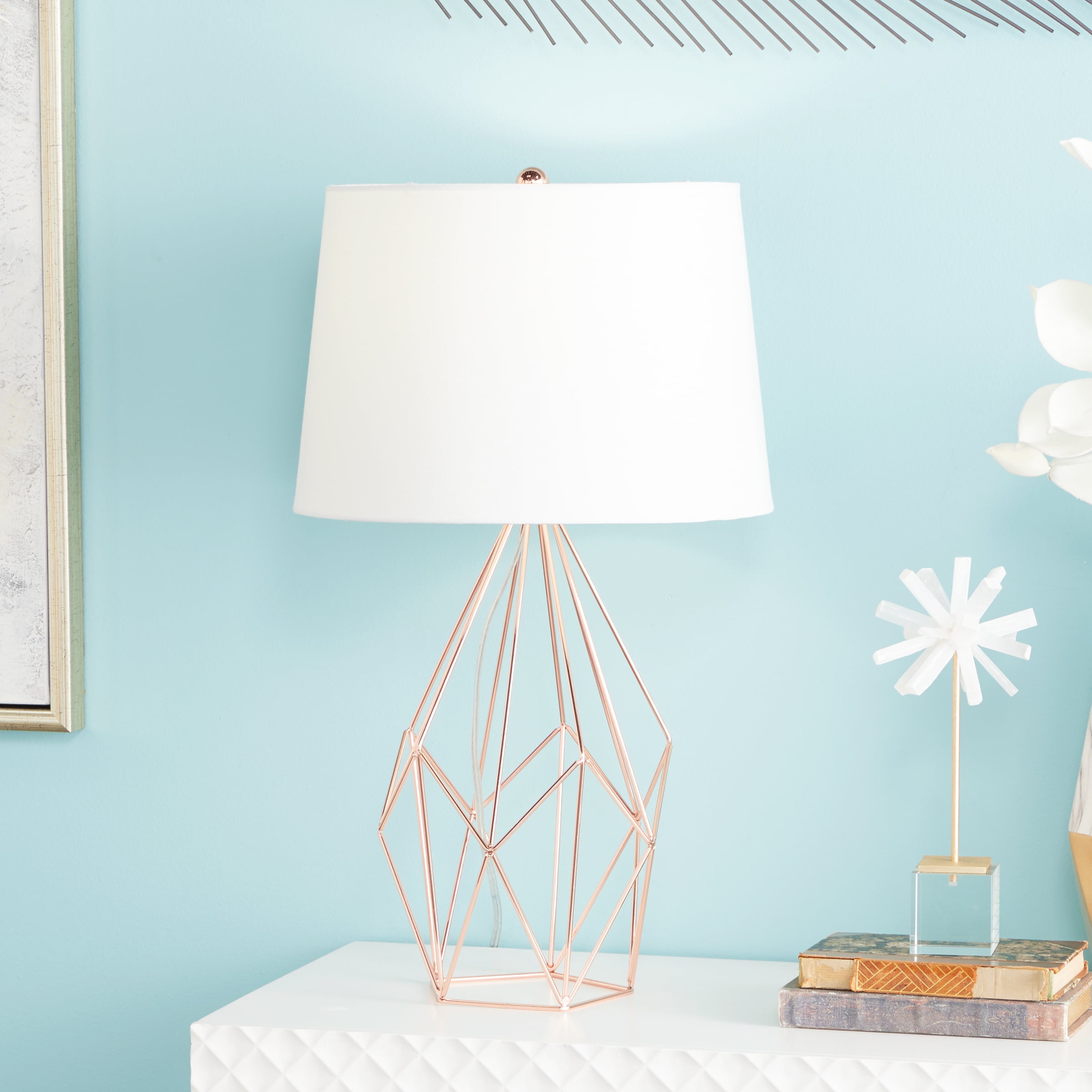 copper wire table lamp