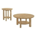 thumbnail image 1 of Coaster Ottowa 2-piece Round Transitional Wood Coffee Table Set in Washed Oak, 1 of 12