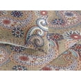 thumbnail image 3 of Ambesonne Paisley Quilted Bedspread Set 3 Pcs, Vintage Oriental Botany Art, Queen, Camel Pale Pink Seafoam, 3 of 4