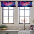 thumbnail image 3 of LALILO Kitchen Curtain Valance Man Traveler Mountain Rod Pocket Window Curtain 52"x 18" Set of 2, 3 of 7