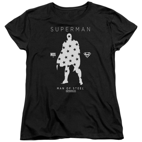Superman Star Silhouette Women's T-Shirt Black