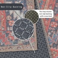 thumbnail image 6 of GLN Rugs Kerasus - Indoor, Machine Washable Area Rug 3'x5' Multi Red Home Carpet, 6 of 7