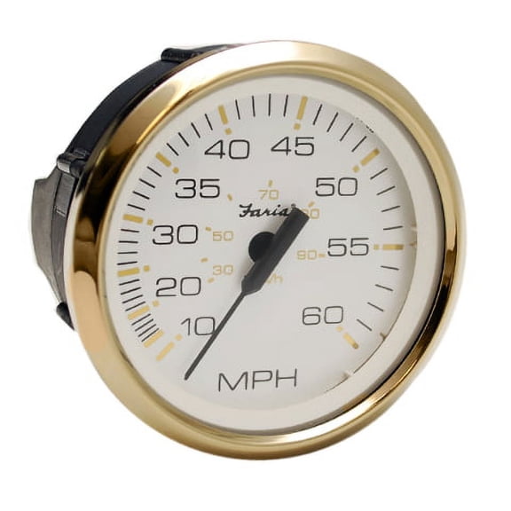 Faria Boat Speedometer Gauge SE9244A | Prestige Gold Series 3 1/4 Inch