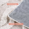 thumbnail image 3 of Nefoso Shag Area Rug, 8ft x 10ft Washable Area Rugs for Living Room Bedroom Decor, Non-Slip Carpet, Modern Geometric, Beige & Apricot, 3 of 6
