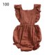 thumbnail image 2 of Mono Bebé Niña Volante fruncido informal de recién nacidos recién nacidos Lindo ropa de cumpleaños estética Accesorios para dormir para niños Regalos Café de 100 cm Inevent BA002048-07, 2 of 7