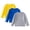 Grey, variant on 3 Pack Girls Boys Long Sleeve Shirts Toddler Kids Cotton T-Shirt Basic Crew Neck Top Solid Color Tees Casual Tshirt (Light Yellow, 8-10 Years)