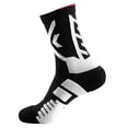 thumbnail image 2 of Black Socks for Women Basketball Socks Cushioned Athletic Sports Crew Socks for Men & Women on Sale Clearance, 2 of 4