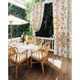 thumbnail image 5 of Beige Boho Outdoor Curtains for Patio, Retro Ethnic Shabby Colorful Floral Patterned Privacy Drapes Grommet Waterproof Outside Curtains for Porch/Cabana/Balcony 54"x 84", 2 Panel, 5 of 9