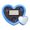 Blue, variant on Solar Powered Heart Shaped LED Ambient Light – Neon Decorative Lamp Suction Cup Easy Installation For Sedans Trucks RVs In